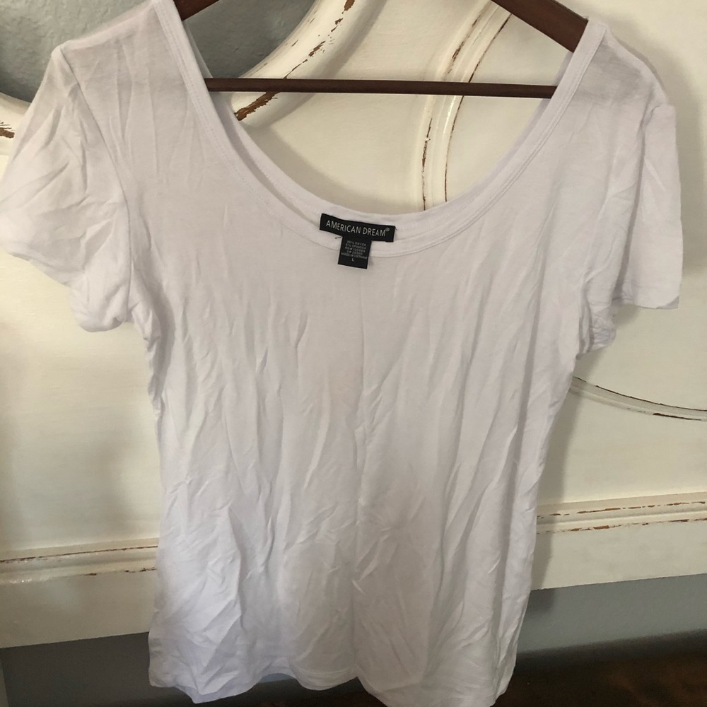 White and Gray Paper Thin T-shirts